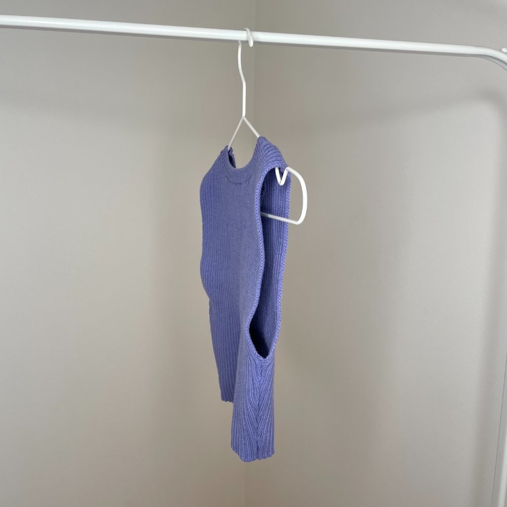 Los Angeles Apparel Heavy Knit Ribbed Crop Top - Picture 4 of 7